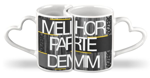 CANECA DUPLA NXZERO MELHOR PARTE DE MIM