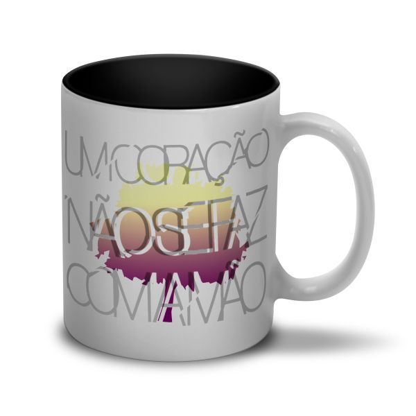 CANECA FRESNO - UM CORAÇÃO NÃO SE FAZ COM A MÃO